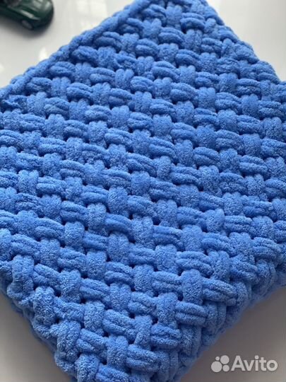 Плед детский вязаный ручная работа