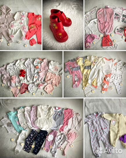 Вещи для девочки от 0 до 6 (8)мес