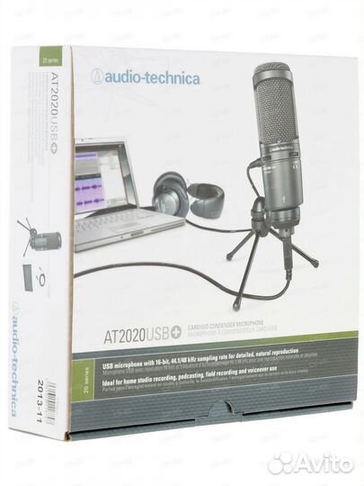 Микрофон Audio-technica AT2020USB+ черный