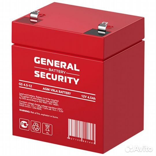 Аккумулятор General Security GS 4.5-12 оптом