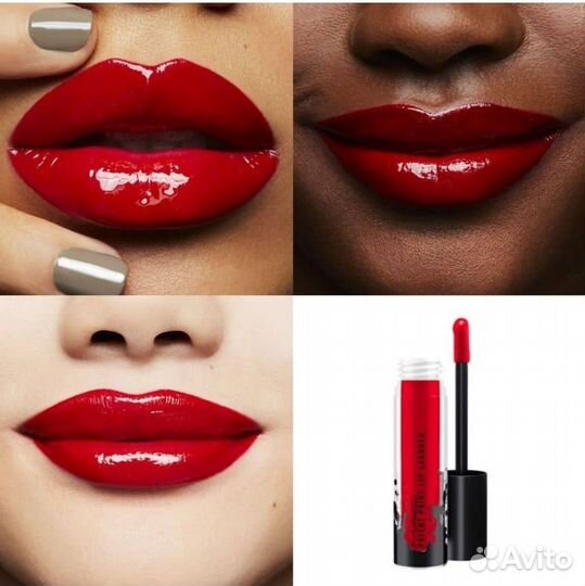 Жидкая помада mac red enamel 590