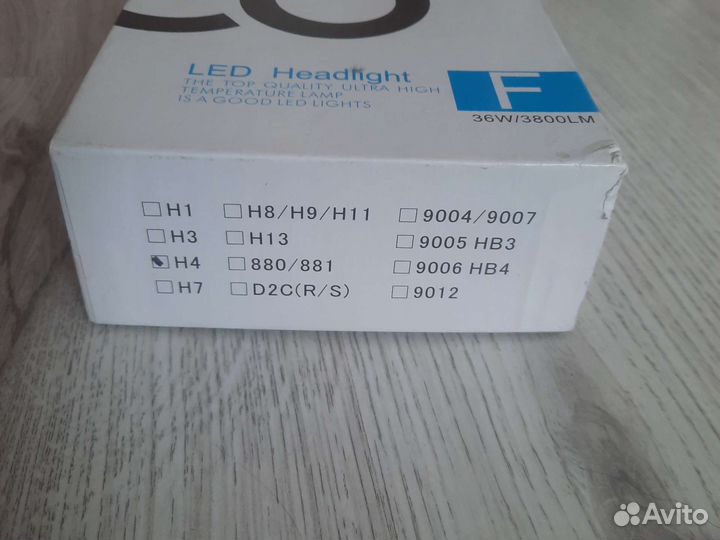 Led лампы h4 mini 2 шт