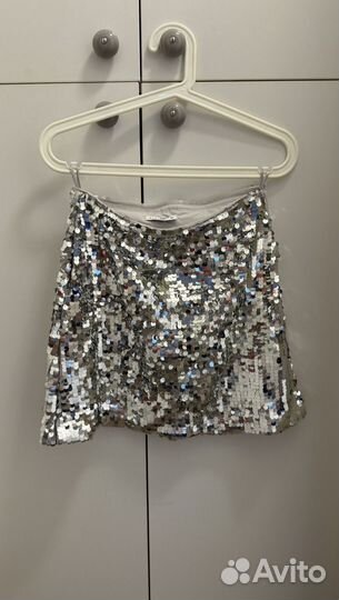 Юбка в пайетках мини 40