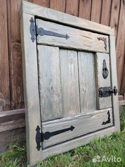 Деревянные дверки для барбекю комплекса