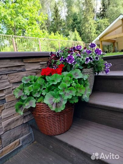 Кашпо плетёное 12 литров