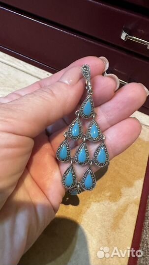 Комплект из бирюзы