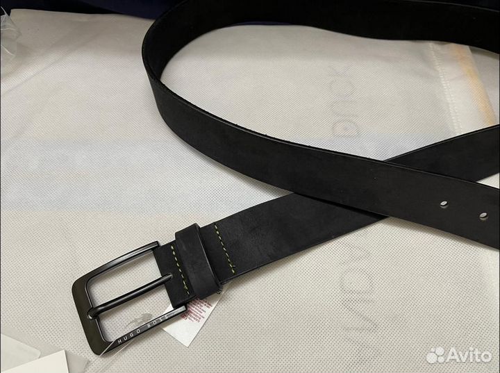 Ремень мужской Hugo Boss кожа наппа в пыльнеке
