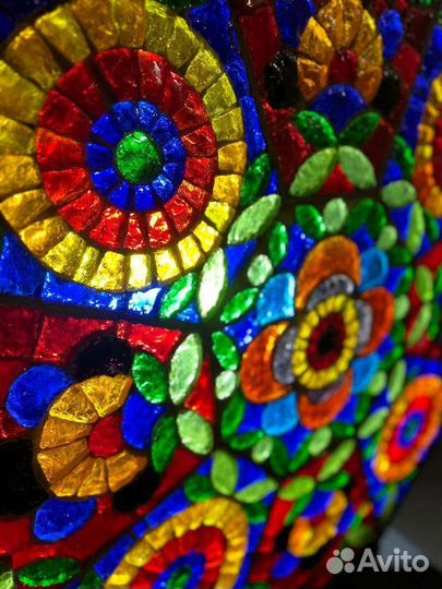 Композиция яблоко из хрустального стекла