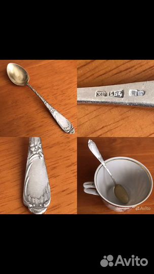 Редкие серебряные, чайные ложки и не только
