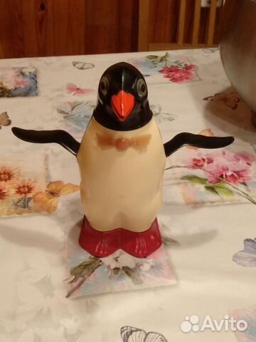 Пингвин в рабочем состоянии игрушка СССР Огонёк