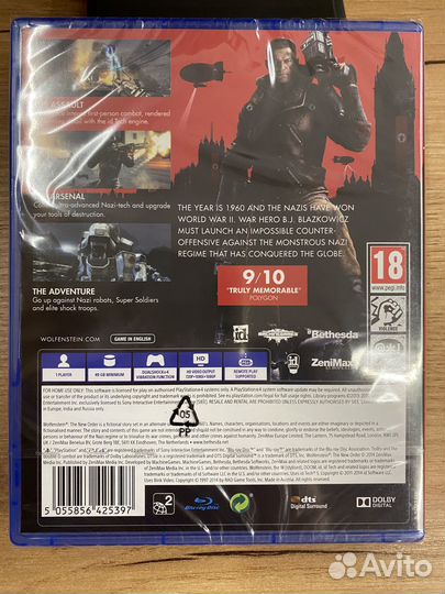 Wolfenstein. The New Order диск для PS4 новый