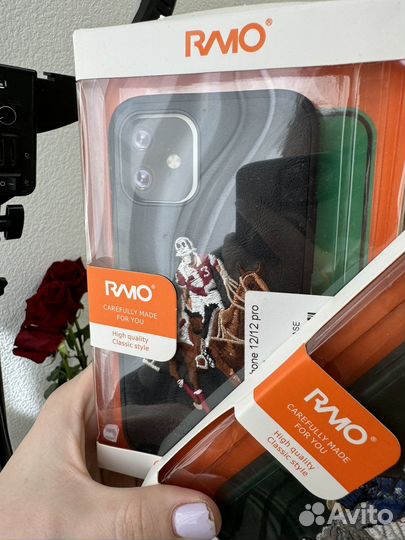 Чехлы на iPhone 12 pro кожаные Polo