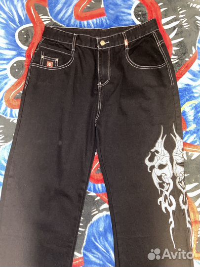 Джинсы широкие y2k