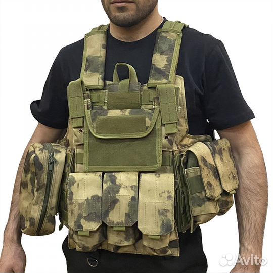 Тактический разгрузочный жилет c большими подсумка