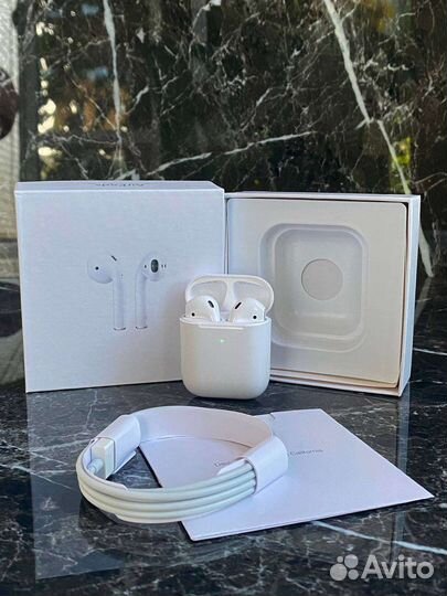 AirPods 2 Premium + гарантия + чехол в подарок