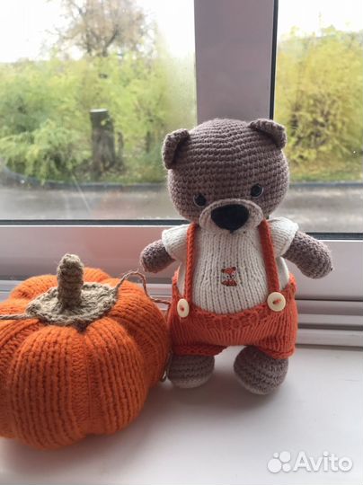Игрушка ручная работа, мишка