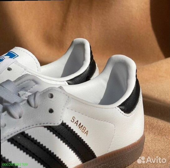 Кроссовки Adidas Samba Белые (Арт.30805)