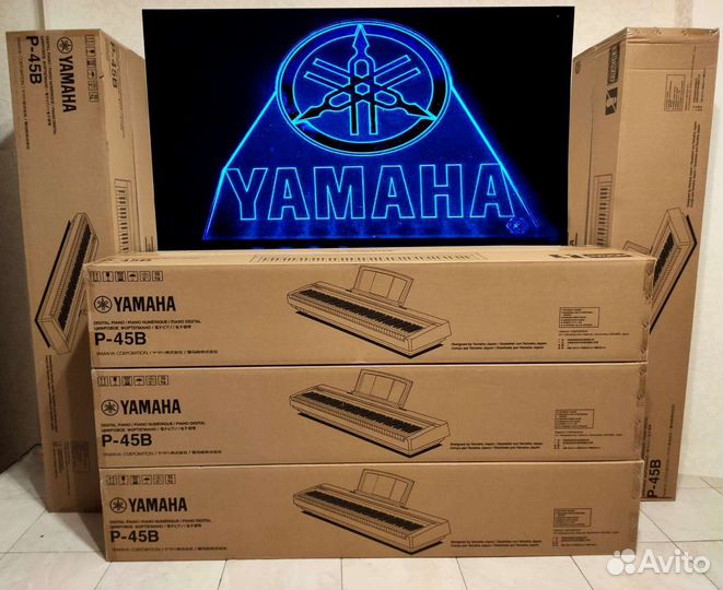 Цифровое пианино новое yamaha p45Black