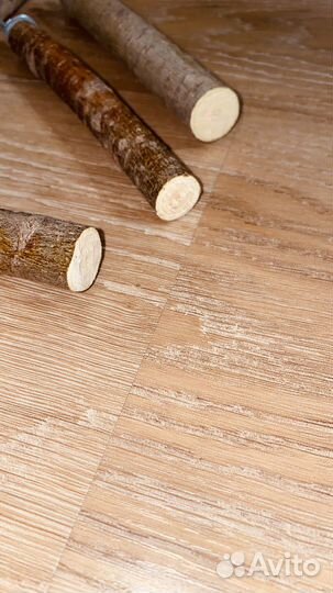 Жердочки для птиц с корой Ива натуральные 2 шт