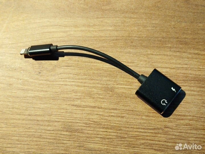 Адаптер, переходник для наушников, 3,5 мм, айфон