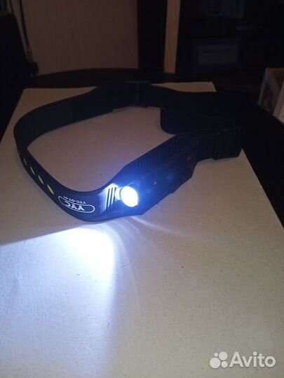 Фонарь сенсорный аккумуляторный налобный