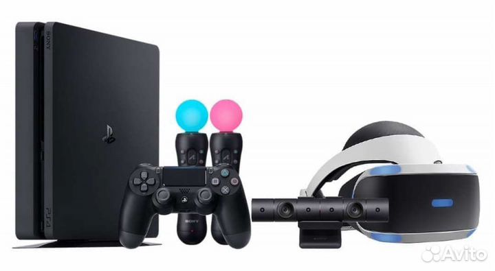 PS4 VR 2 ревизия + 2 мува + камера