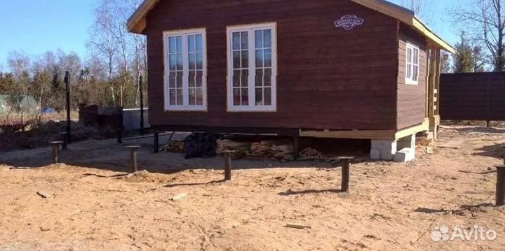 Монтаж винтовых свай