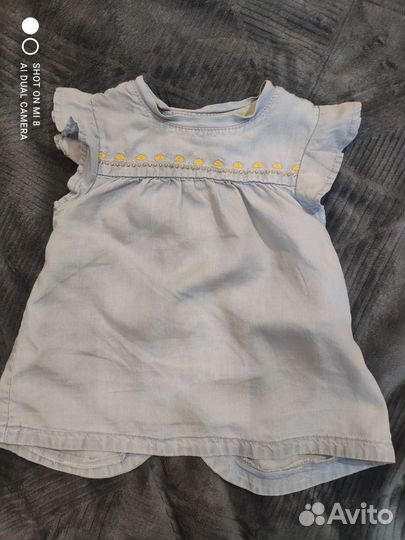 Джинсовые вещи на девочку 68-74