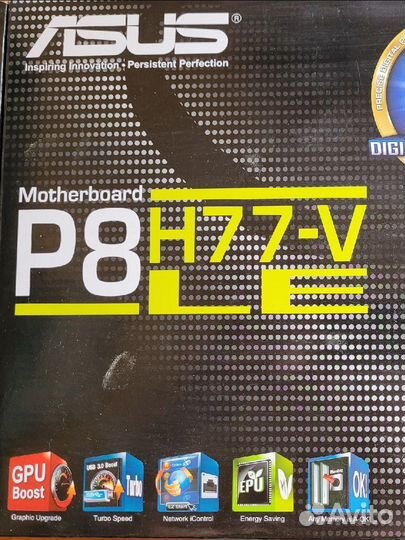 Материнская плата с процессором i5 3470 и памятью