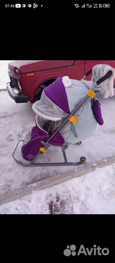 Детские санки коляска бу
