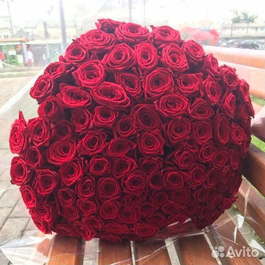 Розы красные 79 шт Доставка букетов