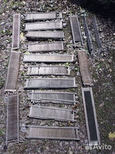 Старинные бердо, детали ткацкого станка