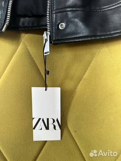 Кожаная куртка zara