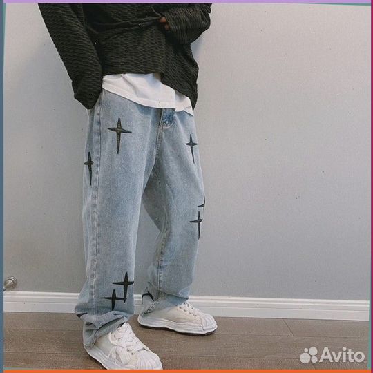 Штаны карго Y2K с крестами (99946 Номер отгрузки: )
