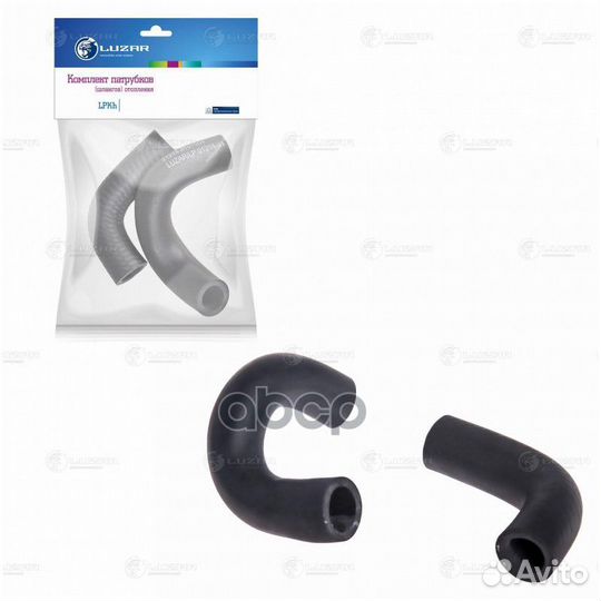 Патрубки печки ваз 21214 (к-т 2 шт.) без хомуто