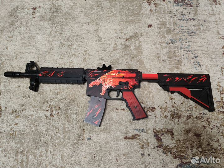 Деревянный автомат M4A4 Active Вой (резинкострел)