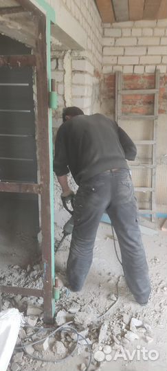 Демонтаж стяжки, стен Снос домов, сараев