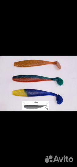 Силиконовая приманка для рыбалки FireTail 180 мм