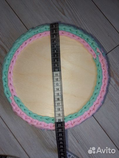 Вязаные корзинки ручной работы