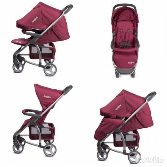 Коляска babyton cosmo red