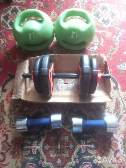 Гантели разборные, гири