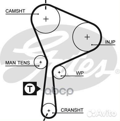 Зубчатый ремень привода грм PowerGrip 5552XS G