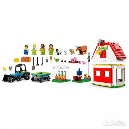 Конструктор Lego City Ферма и амбар с животными L