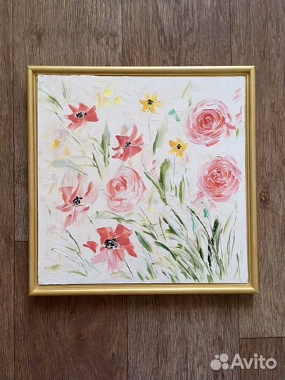 Картина маслом Очарование красного