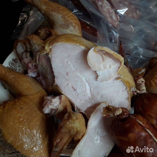 Колбаса домашняя, сыро копчёные продукты, г/п мясо