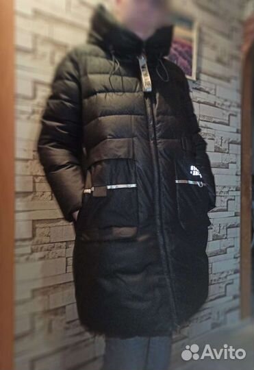 Пуховик женский зимний 54 размер очень тёплый