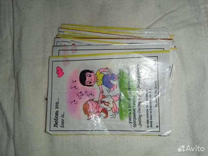 Вкладыши от жевательной резинки 