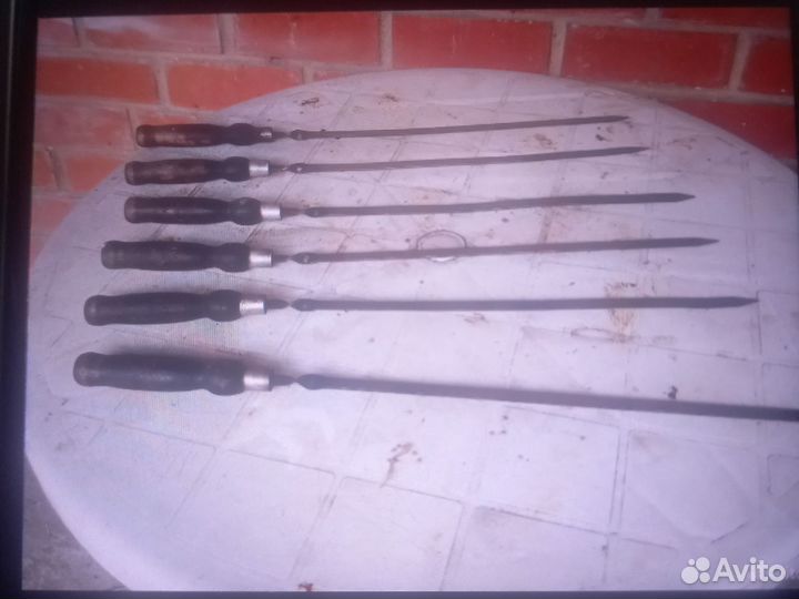 Шампуры с деревянной ручкой