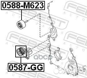 Ролик натяжной mazda 3 BK 2003-2011 GEN 0587