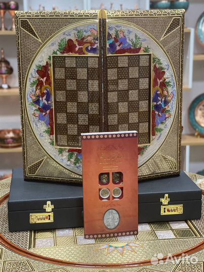 Шахматы-Нарды Хатам Иран Ручная Работа